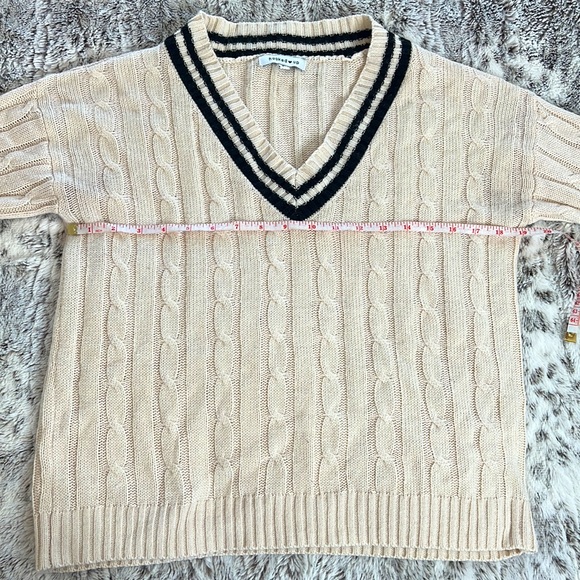 Hooked Up Cream Sweater S/P - Picture 6 of 8